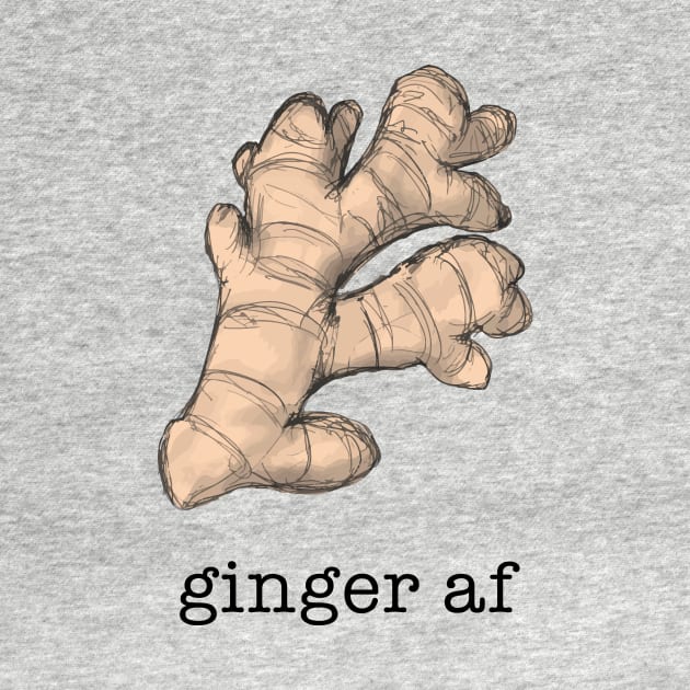 Ginger AF Illustration of gingerroot by KristopherBel